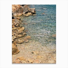 Beach Waves // Ibiza Nature & Travel Photography Canvas Print