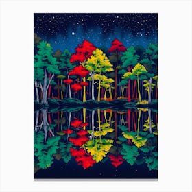 Forest watercolors art Toile