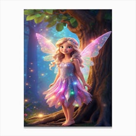 Fairy In The Forest Canvas Print