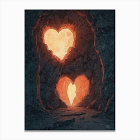 Heart - Cave Canvas Print