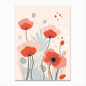 Poppy Flower Wall Décor Print Canvas Print