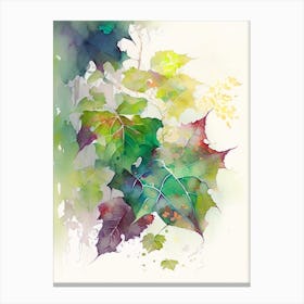 Pacific Poison Ivy Pop Art 4 Canvas Print