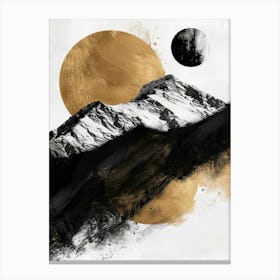 Gold And Black Canvas Print 7 Canvas Print