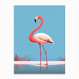 Subtle Flamingo Charm Canvas Print