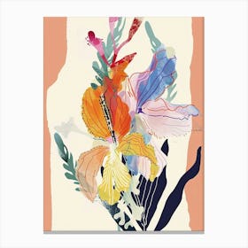 Colourful Flower Illustration Snapdragon 4 Canvas Print