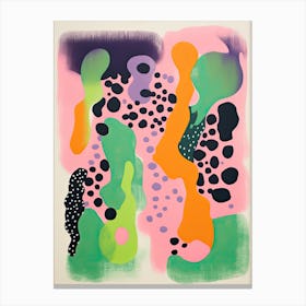 Abstract Landscape Risograph Style 7 Canvas Print