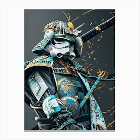 Stormtropper As A Vintagepunk Samurai 22 Canvas Print