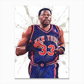 Patrick Ewing New York Knicks Canvas Print