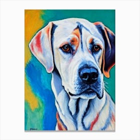 English Foxhound Fauvist Style dog Canvas Print