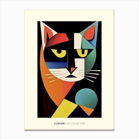 Cats Cubism Collection Picasso  Inspired Canvas Print