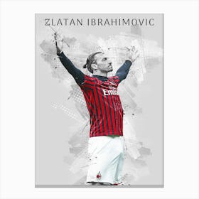 Zlatan Ibrahimovic 2 Canvas Print