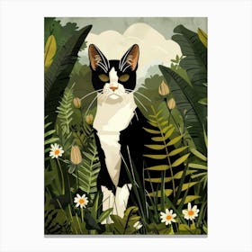 Cat In The Jungle 46 Canvas Print