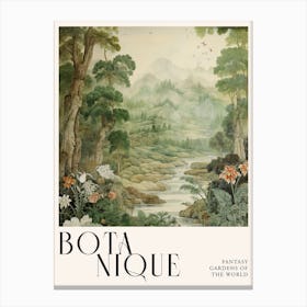 Botanique Fantasy Gardens Of The World 2 Canvas Print
