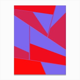Abstract Red And Blue Canvas Print