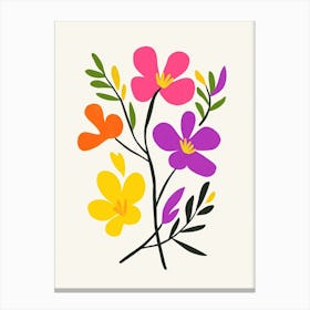 Flowers On A Branch 1 Canvas Print