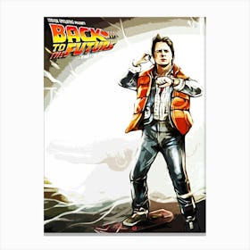 Back To The Future movies 2 Canvas Print
