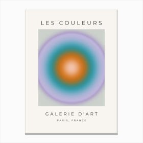 Les Couleurs | 10 - Bright Colorful Aura Gradient Canvas Print