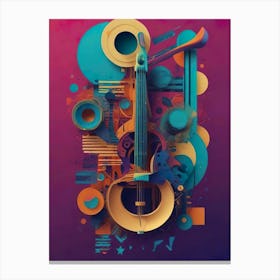 Abstract Music Art Canvas Print