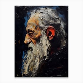 Portrait Of An Old Man Canvas Print