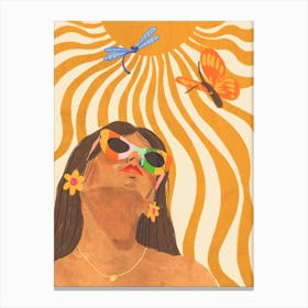 Sun Woman Canvas Print