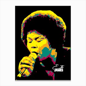 Etta James Portrait Blues Singer Music Legend Stampe su tela