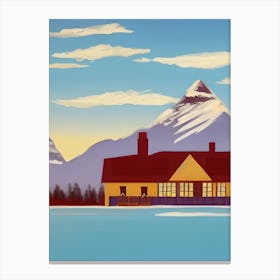 Mountain Lodge Morning Canvas Print