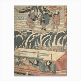 Print (2) By Utagawa Kunisada Canvas Print