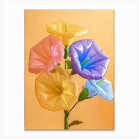 Dreamy Inflatable Flowers Morning Glory 4 Canvas Print