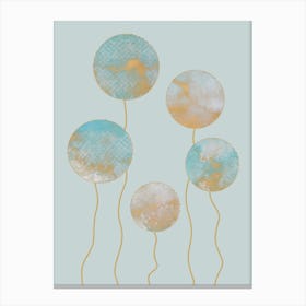 Watercolour Circles Canvas Print