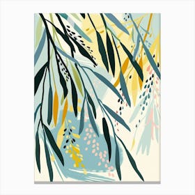 Willow Tree Flat Illustration 8 Canvas Print