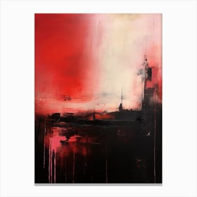 Abstract In Red And Black 1 Canvas Print