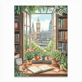 London Window Canvas Print