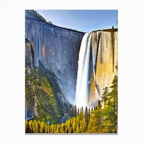 Yosemite Falls, United States Majestic, Beautiful & Classic (1) Canvas Print