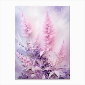 Pink Flowers In A Vase 1 Canvas Print
