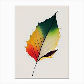 Sycamore Leaf Abstract Canvas Print