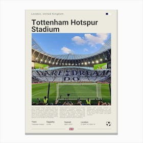 Tottenham Hotspur Stadium Canvas Print