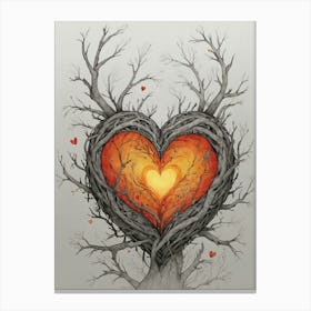 Heart Of The Tree Canvas Print