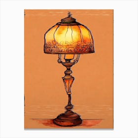 Table Lamp Canvas Print