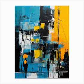 Abstract modern cityscape Canvas Print