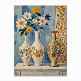 Three Vases 1 Canvas Print