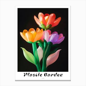 Bright Inflatable Flowers Poster Asters 1 Canvas Print