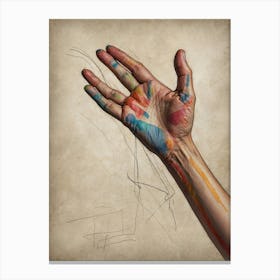 Hand Painting Canvas Print