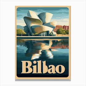 Aihrgdesign A Vintage Travel Poster Of Bilbao Featuring The I 088496b1 0628 447c 93b1 97c6e5258103 0 Canvas Print