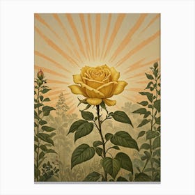 Yellow Rose Canvas Print