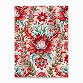 Russian Floral Pattern Canvas Print