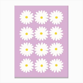 Daisy Purple Canvas Print