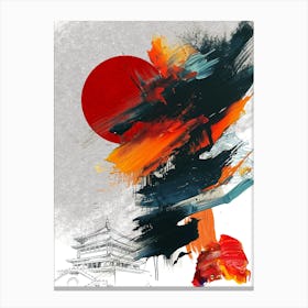 Japan Abstract Canvas Print