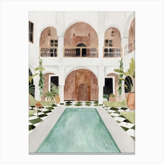 Riad Marrakesh Canvas Print