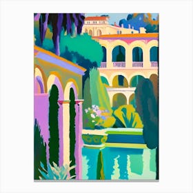 Villa D Este, Italy Abstract Still Life Canvas Print