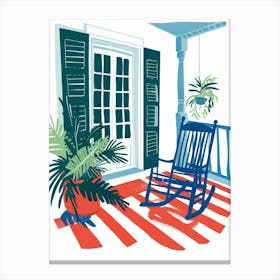 Porch Rocking Chair 1 Canvas Print